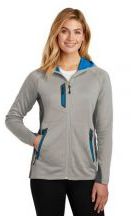 Eddie Bauer 7.7oz Ladies Sport Hooded Full-Zip Fleece Jacket With Pockets